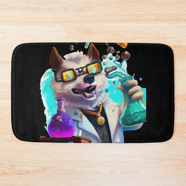 Item preview, A Cute crazy Scientist Pup in a Synthwave Lab D designed and sold by Cosmic-graphics.