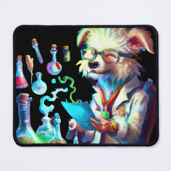 Item preview, The Techno-Scientific doggo A Synthwave Dream D designed and sold by Cosmic-graphics.