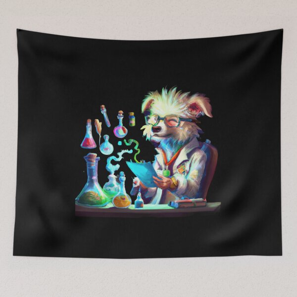Item preview, The Techno-Scientific doggo A Synthwave Dream D designed and sold by Cosmic-graphics.