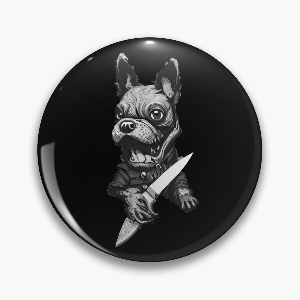 Item preview, Dog with knife designed and sold by Mebbotai.