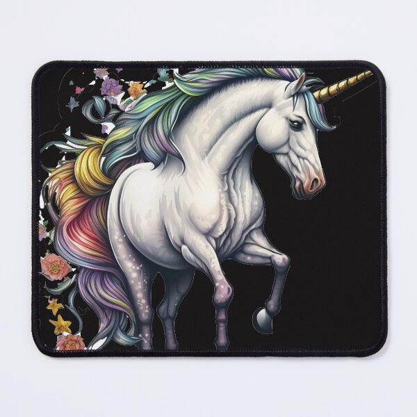 Item preview, unicorn and flowers designed and sold by MickRavenV2.