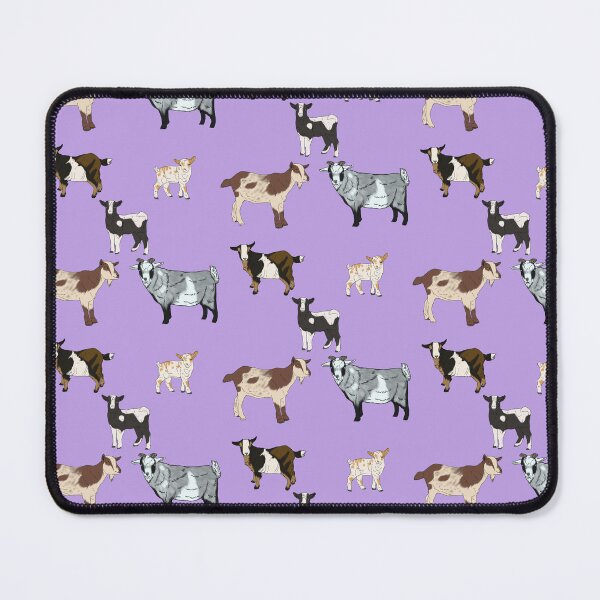 Item preview, Purple Nigerian Dwarf Goats Pattern designed and sold by Ashley Gagnon.