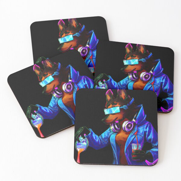 Item preview, Lab Pup A cool Scientific Synthwave Dream D designed and sold by Cosmic-graphics.