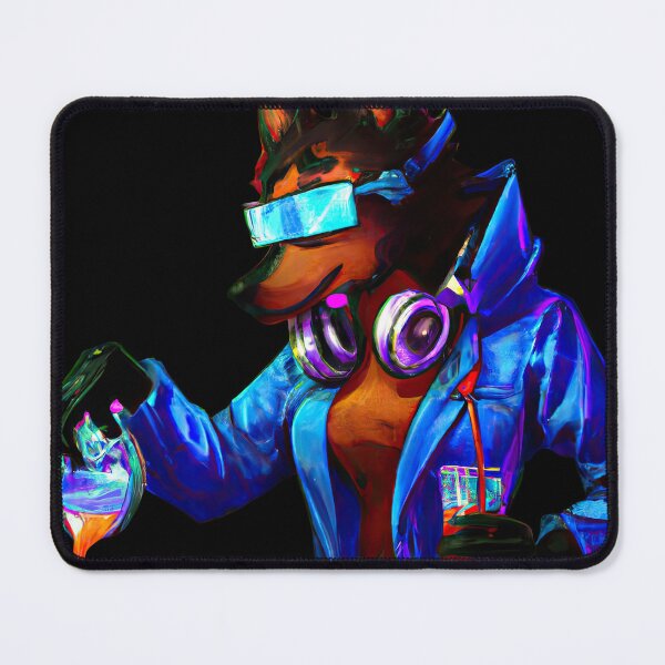 Item preview, Lab Pup A cool Scientific Synthwave Dream D designed and sold by Cosmic-graphics.