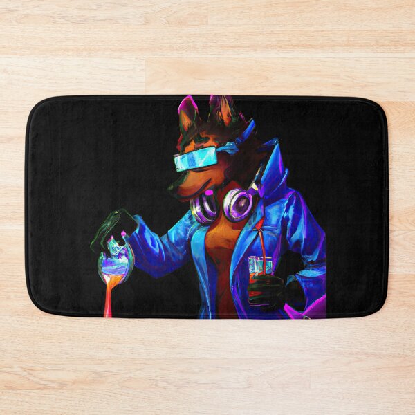 Item preview, Lab Pup A cool Scientific Synthwave Dream D designed and sold by Cosmic-graphics.