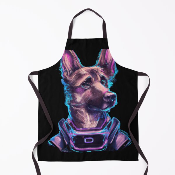 Item preview, Cyber Dog A Techno Dream in a Synthwave World D designed and sold by Cosmic-graphics.