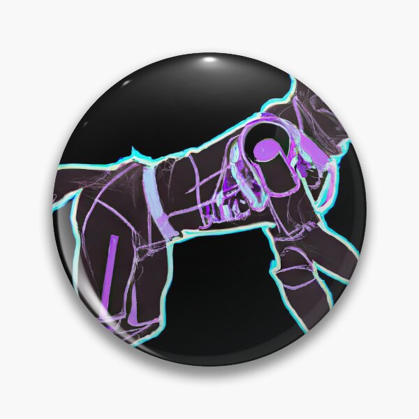 Item preview, A Neon doggo Adventure in a Technicolor World D designed and sold by Cosmic-graphics.