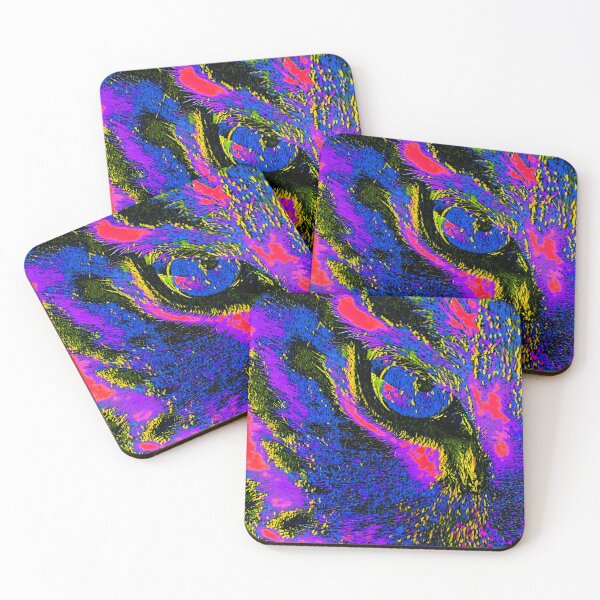 Item preview, Vibrant Eye of the Tiger Blue designed and sold by WildArtDesigns.