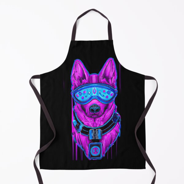 Item preview, Cute Futuristic Pup in a Synthwave Wonderland D designed and sold by Cosmic-graphics.