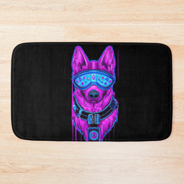 Item preview, Cute Futuristic Pup in a Synthwave Wonderland D designed and sold by Cosmic-graphics.