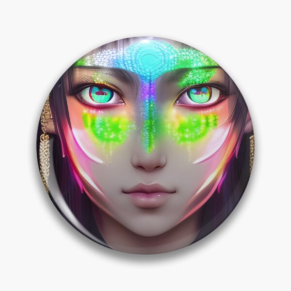 Item preview, Shining Colorful Hologram Anime Girl - Rainbow Colors designed and sold by Dalive.