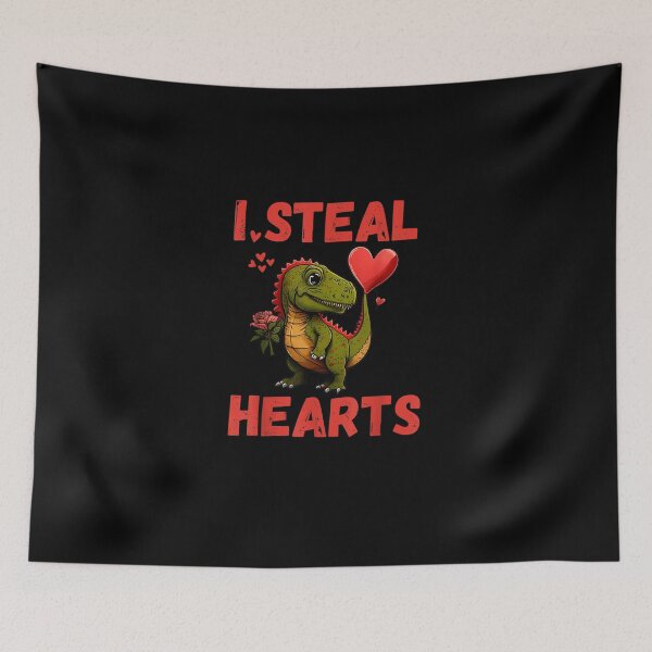 Item preview, Kids Steal Hearts Trex Dino Baby Boy Valentines Day Toddler  designed and sold by jounior ⭐⭐⭐⭐⭐.