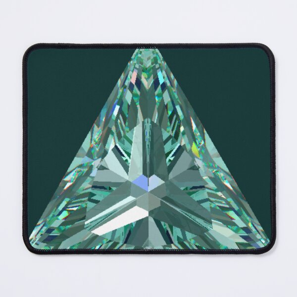 Item preview, Triangle Cut Mint Spinel Gemstone designed and sold by Cbusch.