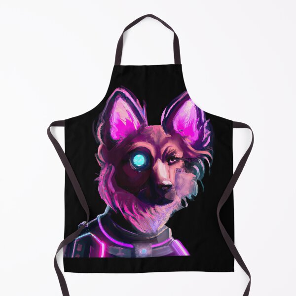 Item preview, The Neon Dog A Retro Futuristic Portrai D designed and sold by Cosmic-graphics.