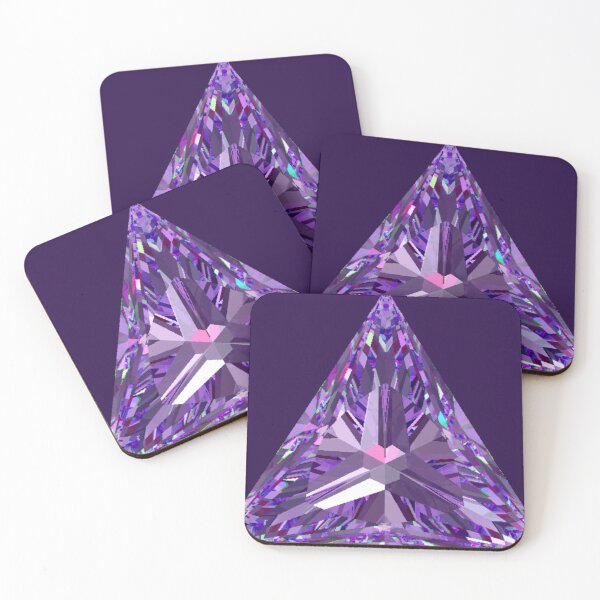 Item preview, Triangle Cut Purple Amethyst Gemstone designed and sold by Cbusch.