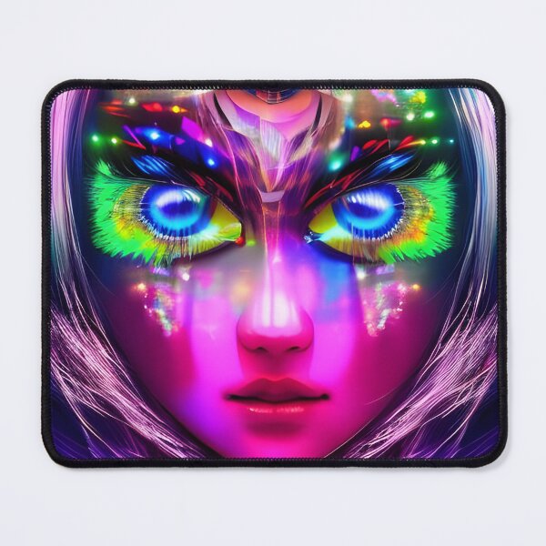 Item preview, Fantasy anime in hologram style - rainbow colors designed and sold by Dalive.