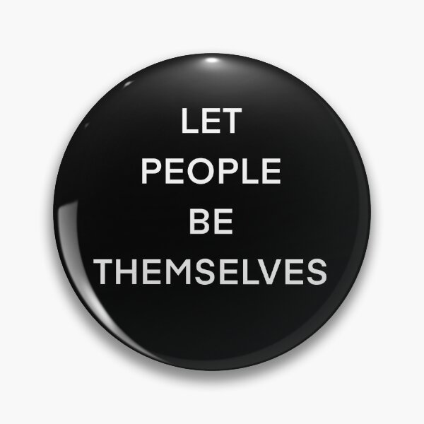 Item preview, Let people be themselves (white text - transparent background)  designed and sold by CrimeDesigns.