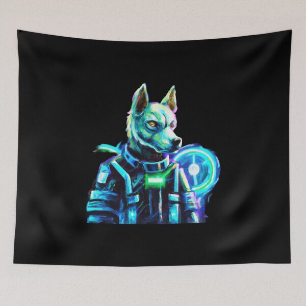 Item preview, Cyber Pup police in a Synthwave Wonderland D designed and sold by Cosmic-graphics.