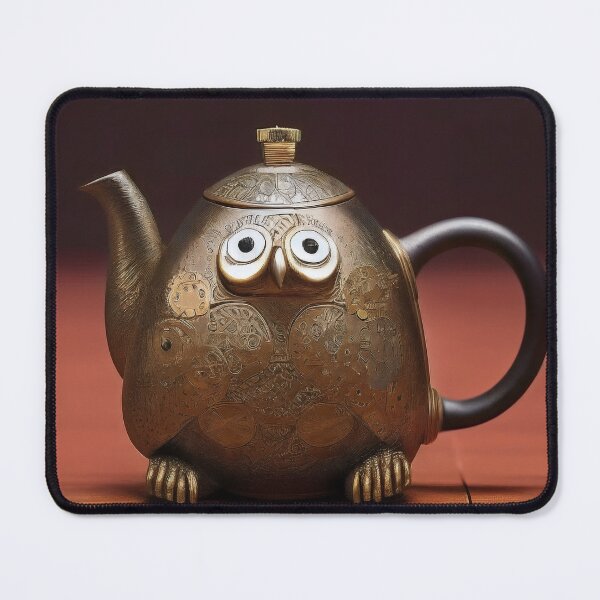 Item preview, Steampunk Owl Teapot designed and sold by entwithanaxe.