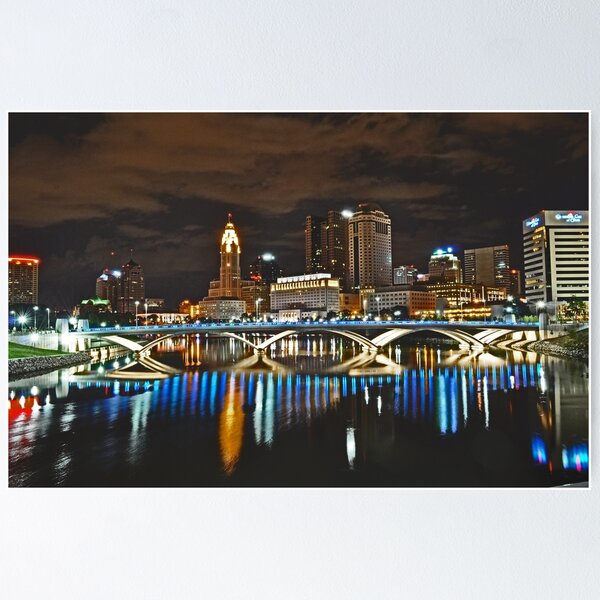 Item preview, Columbus skyline at night - Columbus, Ohio designed and sold by michael6076.