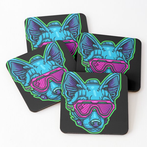 Item preview, Cute and Loving Pup in a Technicolor Future D designed and sold by Cosmic-graphics.