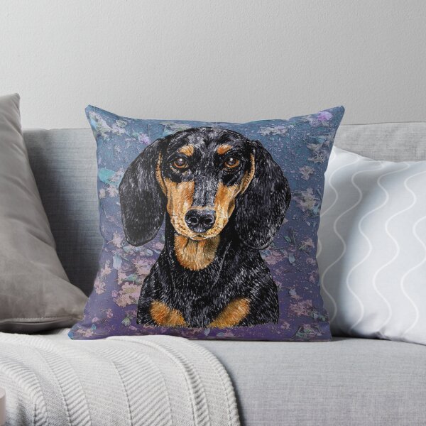 Dachshund to Love and Adore Throw Pillow