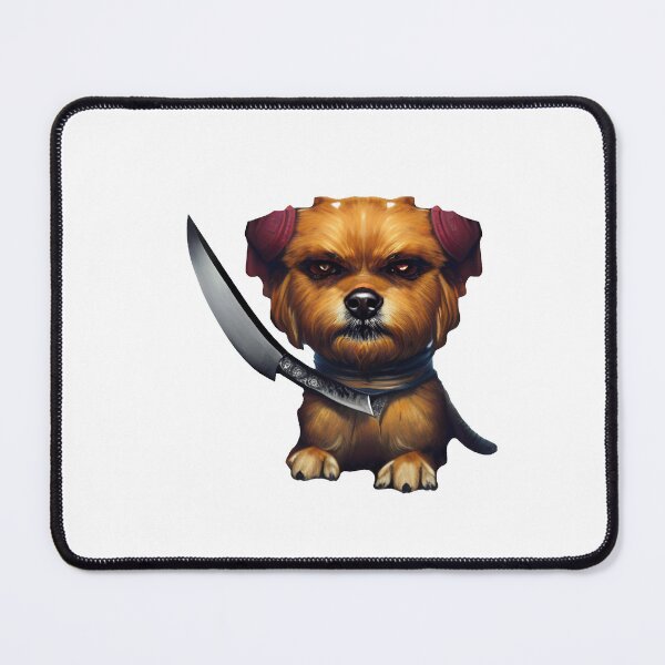 Item preview, Dog with knife designed and sold by Mebbotai.