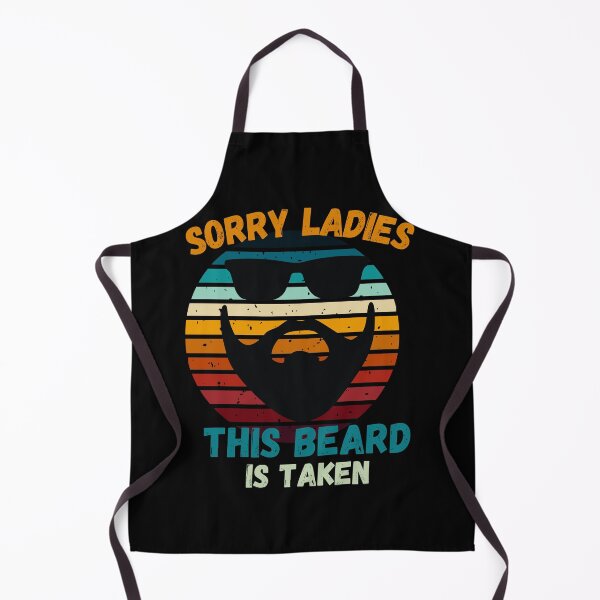 Item preview, Sorry Ladies This Beard is Taken, Funny Beard, Taken 2023, Bearded Man, Beard Lover, Beard Man, I love Beards, Retro Sunset designed and sold by CreativeBuys.