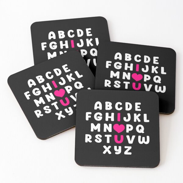 Item preview, alphabet - abc - i love you - heart designed and sold by Ric Gilar.