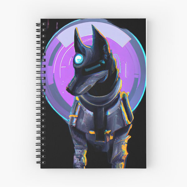 Item preview, A lovely Technicolor Dog in a Futuristic World D designed and sold by Cosmic-graphics.