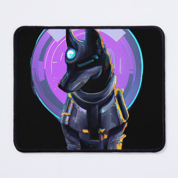 Item preview, A lovely Technicolor Dog in a Futuristic World D designed and sold by Cosmic-graphics.