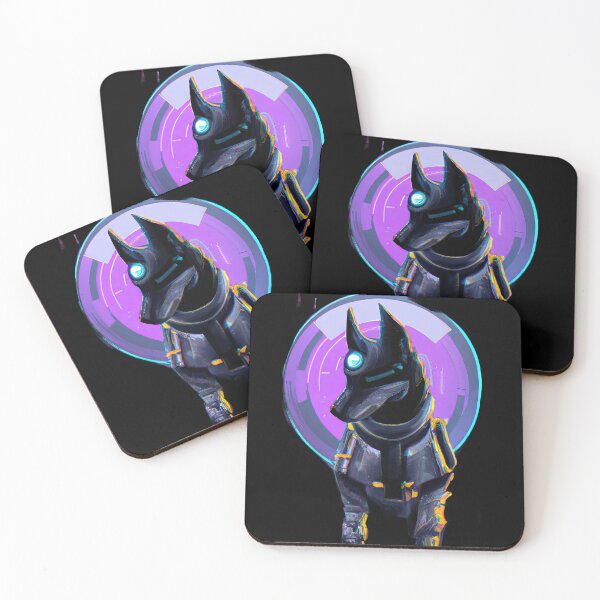 Item preview, A lovely Technicolor Dog in a Futuristic World D designed and sold by Cosmic-graphics.