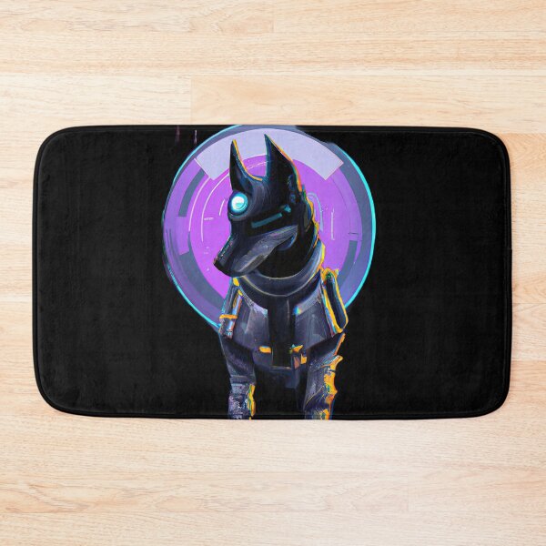 Item preview, A lovely Technicolor Dog in a Futuristic World D designed and sold by Cosmic-graphics.