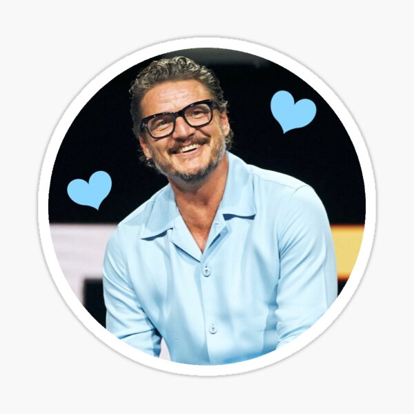 Item preview, Pedro Pascal Blue Hearts designed and sold by carolineduffy.