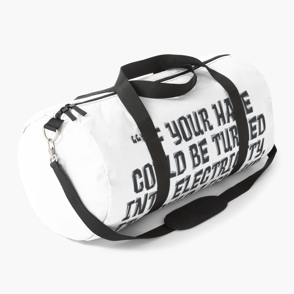 If your hate could be turned into electricity, it would light up the whole world- Nikola Tesla Quote Backpack