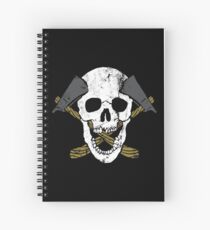 Skull Axe Spiral Notebook