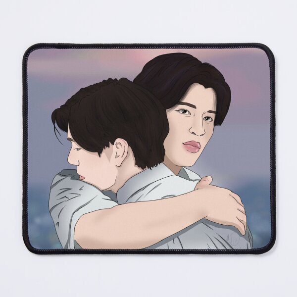 Item preview, Never Let Me Go PalmNueng rooftop scene (black line-art ver) designed and sold by MintyLix.