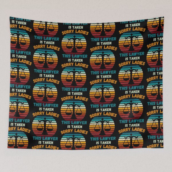 Item preview, Sorry Ladies This Lawyer is Taken, Funny Lawyer, Taken 2023, Lawyer, Lawyer Lover, Lawyer Man, I love lawyers, Retro Sunset  designed and sold by CreativeBuys.