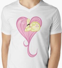 Heart Of Fluttershy Men's V-Neck T-Shirt