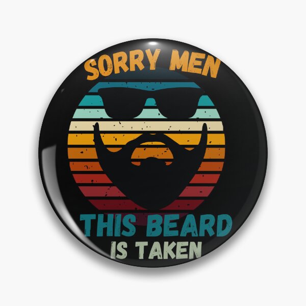 Item preview, Sorry Men This Beard is Taken, Funny Beard, Taken 2023, Bearded Man, Beard Lover, Beard Man, I love Beards, Retro Sunset  designed and sold by CreativeBuys.