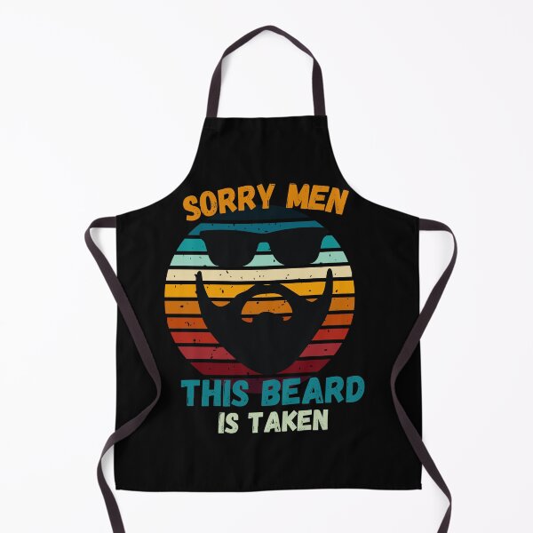 Item preview, Sorry Men This Beard is Taken, Funny Beard, Taken 2023, Bearded Man, Beard Lover, Beard Man, I love Beards, Retro Sunset designed and sold by CreativeBuys.