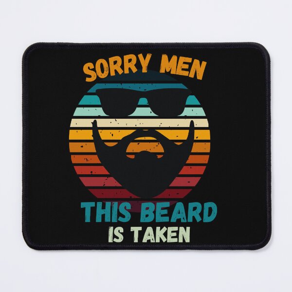 Item preview, Sorry Men This Beard is Taken, Funny Beard, Taken 2023, Bearded Man, Beard Lover, Beard Man, I love Beards, Retro Sunset  designed and sold by CreativeBuys.