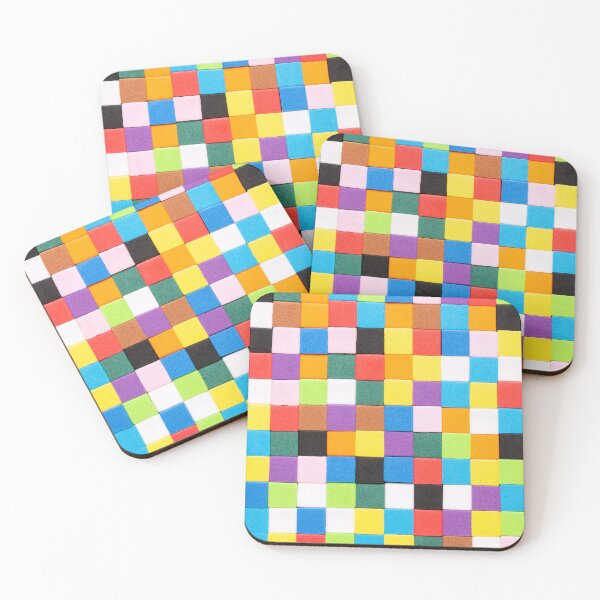 Item preview, Multicolored Cubes Background designed and sold by visfineart.