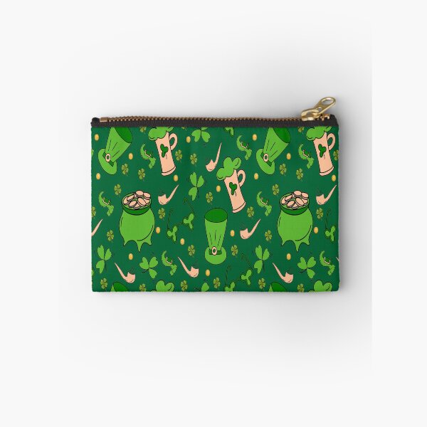 Item preview, Happy St Patrick´s day, Illustration with shamrocks, beer and other symbolic elements of St. Patrick's Day in green tones. designed and sold by Malogue.