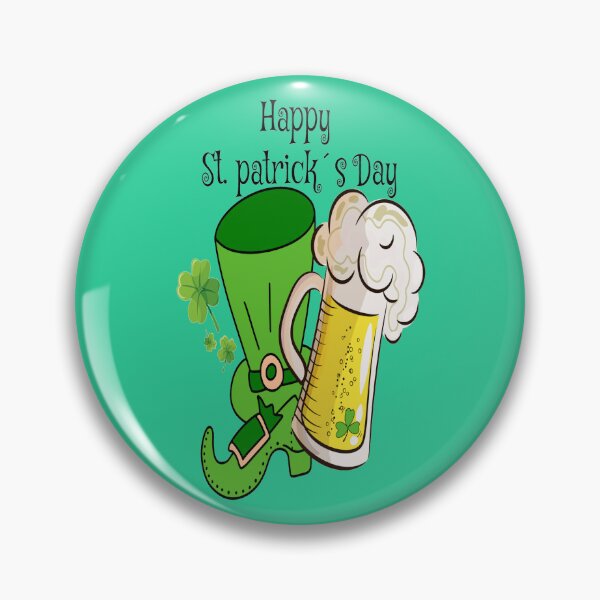 Item preview, Happy St Patrick´s day, Illustration with shamrocks, beer and other symbolic elements of St. Patrick's Day in green tones. designed and sold by Malogue.