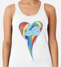 Heart Of Rainbow Dash Racerback Tank Top