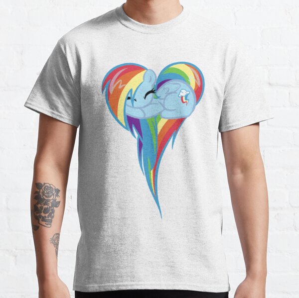Coeur de Rainbow Dash T-shirt classique