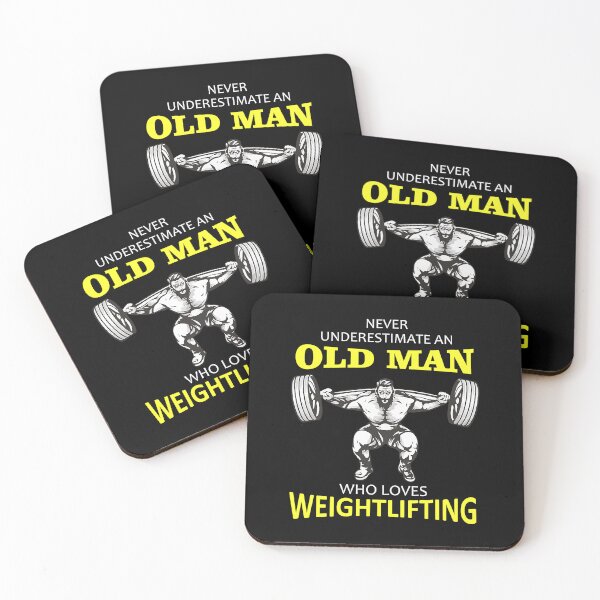 Item preview, Never Underestimate An Old Man Who Loves Weightlifting designed and sold by GeorgiHeyward.