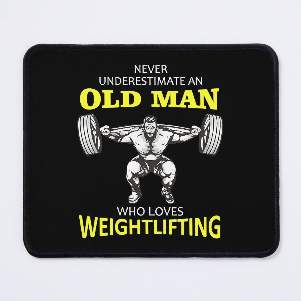 Item preview, Never Underestimate An Old Man Who Loves Weightlifting designed and sold by GeorgiHeyward.
