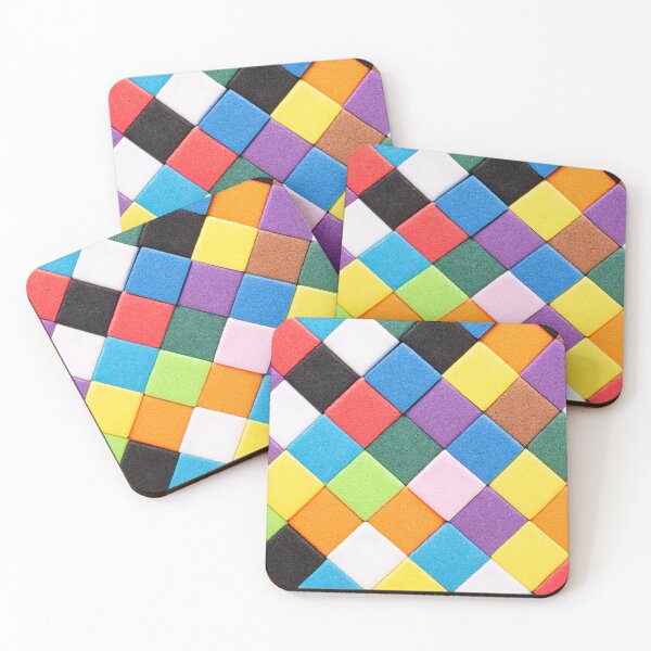 Item preview, Multicolored Cubes Background designed and sold by visfineart.